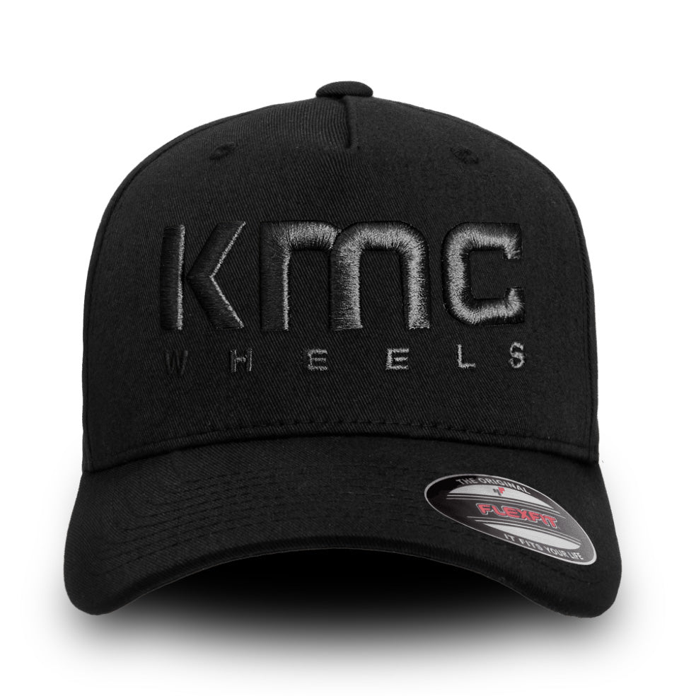 KMC Black on Black Flexfit® Fitted Hat